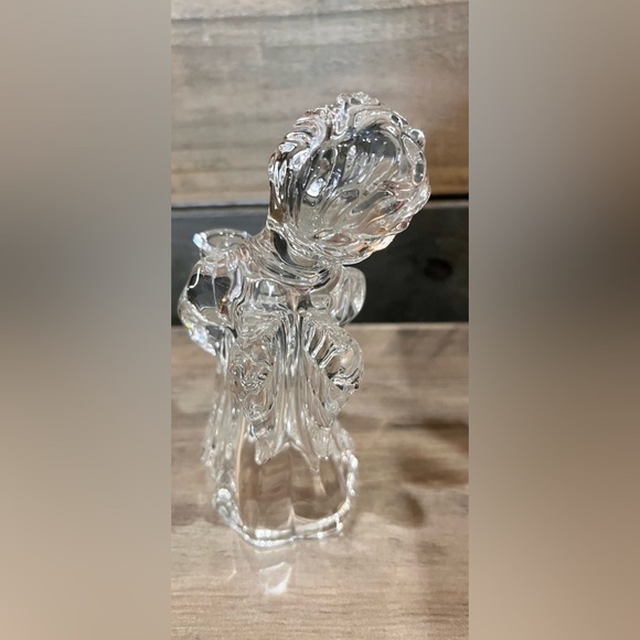Mikasa Crystal Angel Candle Holder Christmas 5”Germany- 2 Available EUC! - Picture 7 of 9